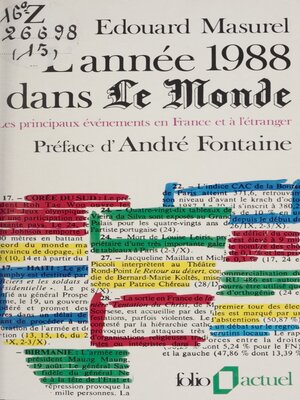 cover image of L'année 1988 dans Le Monde